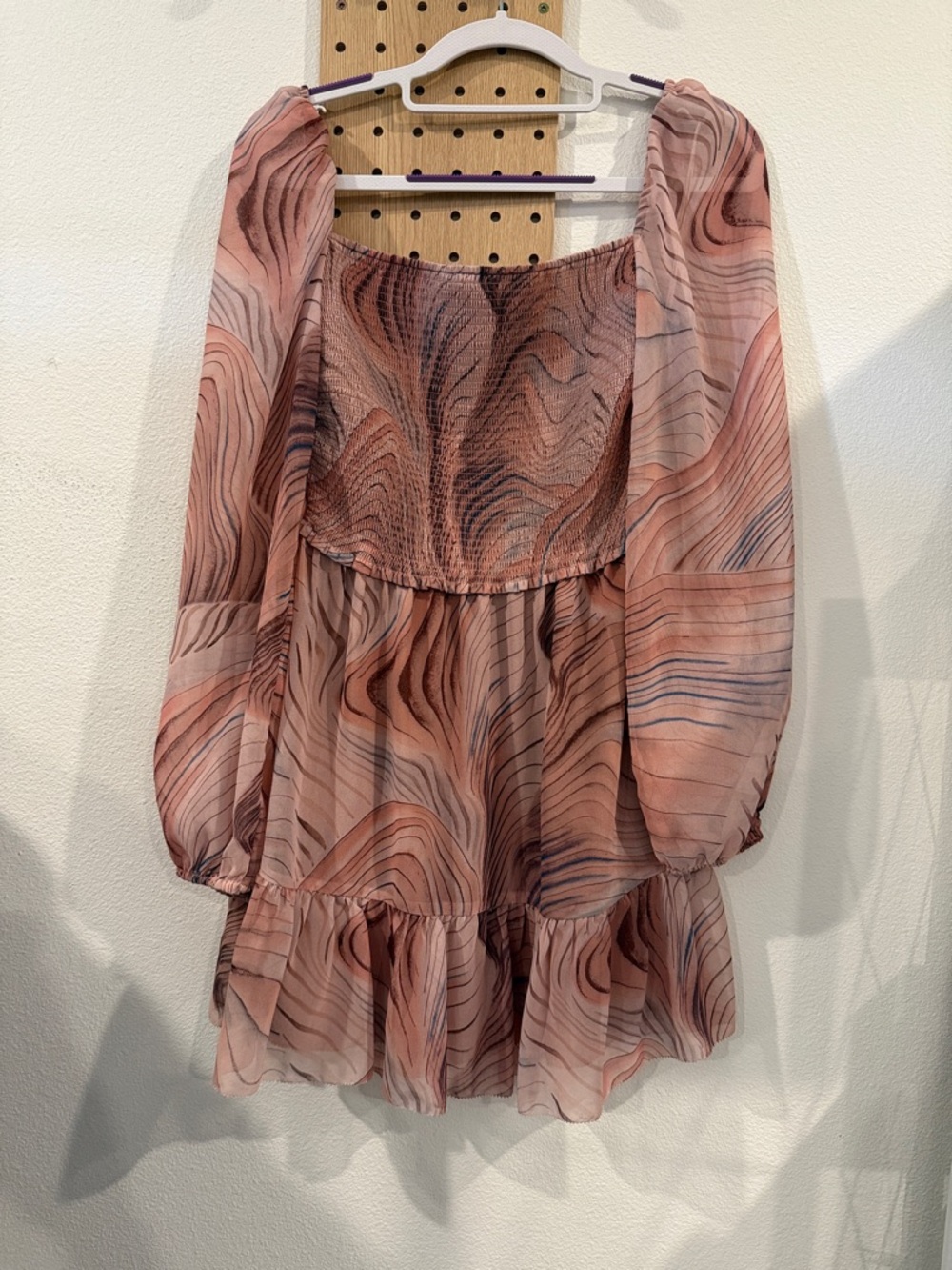 Wilfred Smocked Knit Top in Dusty Rose